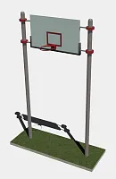 Стойка баскетбольная на двух трубах