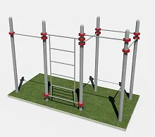 Уличная шведская стенка и 5 турников для workout