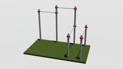 Тренажер два турника и брусья Т022