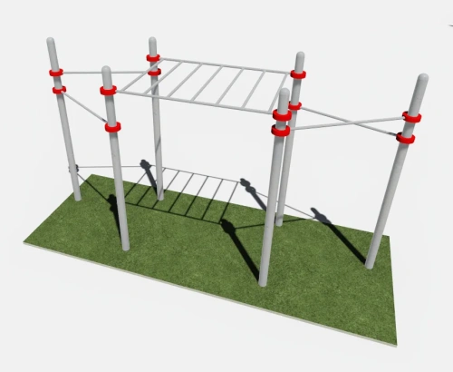Уличный рукоход и два треугольника